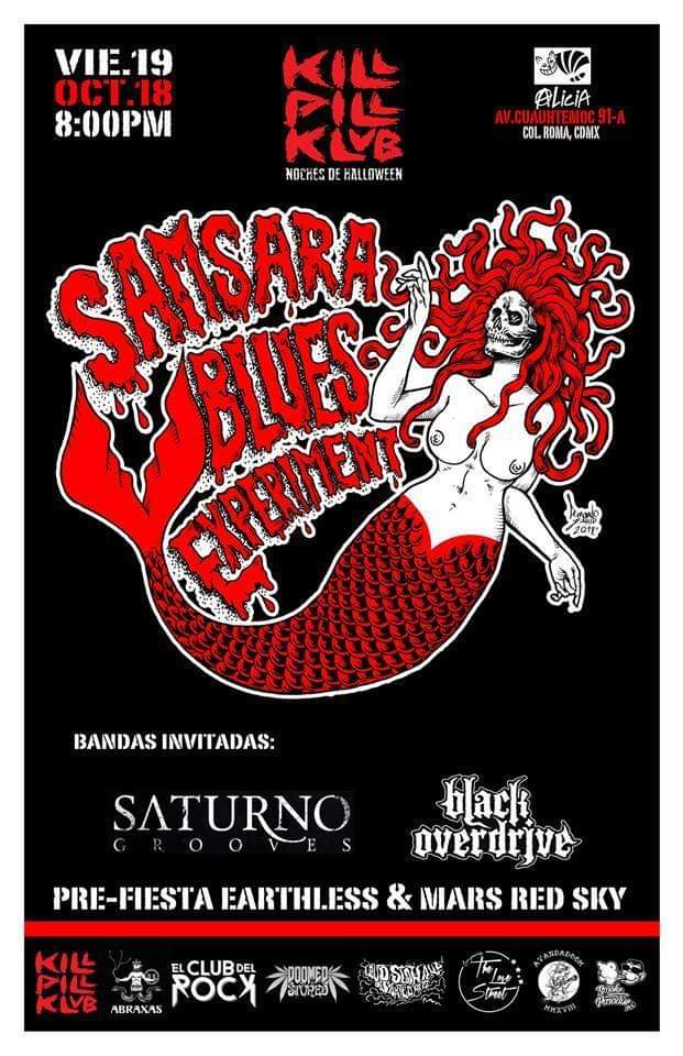 konzertholics's tweet photo. Hoy es el dรญa.
Pre fiesta de @KILLPILLKLVB en el @ForoAlicia
Desde Alemania #SamsaraBluesExperiment y el talento local de @Black_Overdrive y @SaturnoGrooves
Entrada con ticket del concierto de @earthlessrips
#Konzertholics #RiffOn https://t.co/p7DMtwMGzw