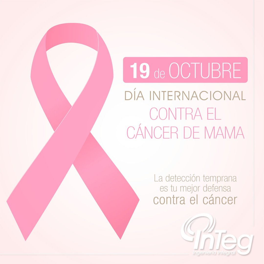 19 de octubre: Día Internacional Contra el Cáncer de Mama. 

La mejor lucha es una detección temprana, tócate.

#19deoctubre #diainternacionalcontraelcancerdemama #luchacontraelcancerdemama #19deoctubrediamundialcontraelcancerdemama