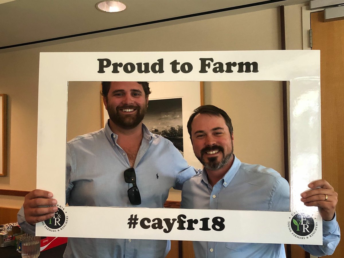 CaliforniaYFR's tweet image. It's Proud to Farm Friday again!

This week we celebrate farming in style...it is a farmer uniform or just general guy code to wear blue colored shirts to farm events? 

Whatever it is, we are proud to farm and glad you are too!

#cayfr18 #cfbf #fbproud #proudtofarm