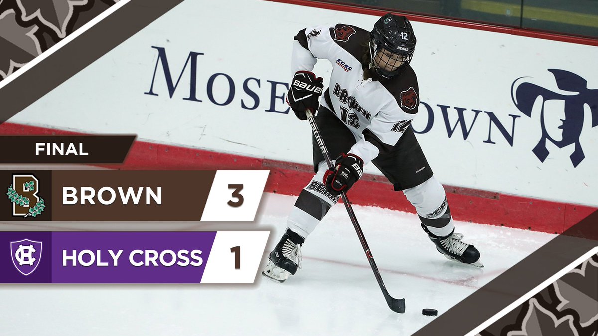 BrownU_WHockey's tweet photo. Bears take the series and season opener at Meehan! Carey, Tam and Hanson score while Isaac posts 24 saves! 

#GoBruno https://t.co/U5Fvrz2KII