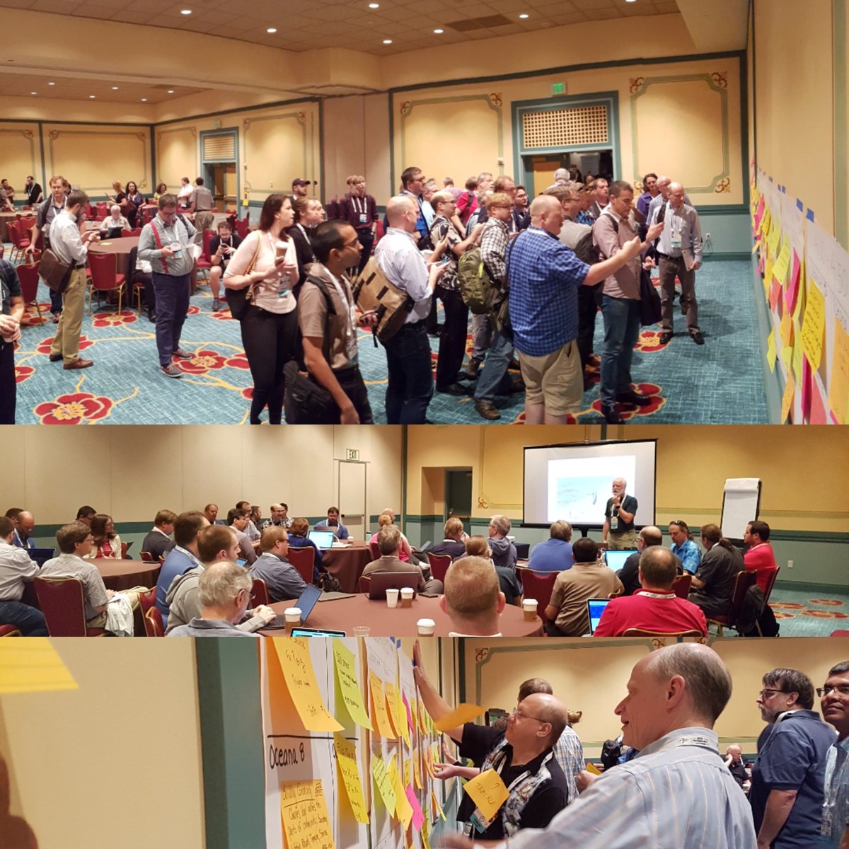 teamktown's tweet image. #techex18 memories: #ACAMP unconference agenda creation and great sessions