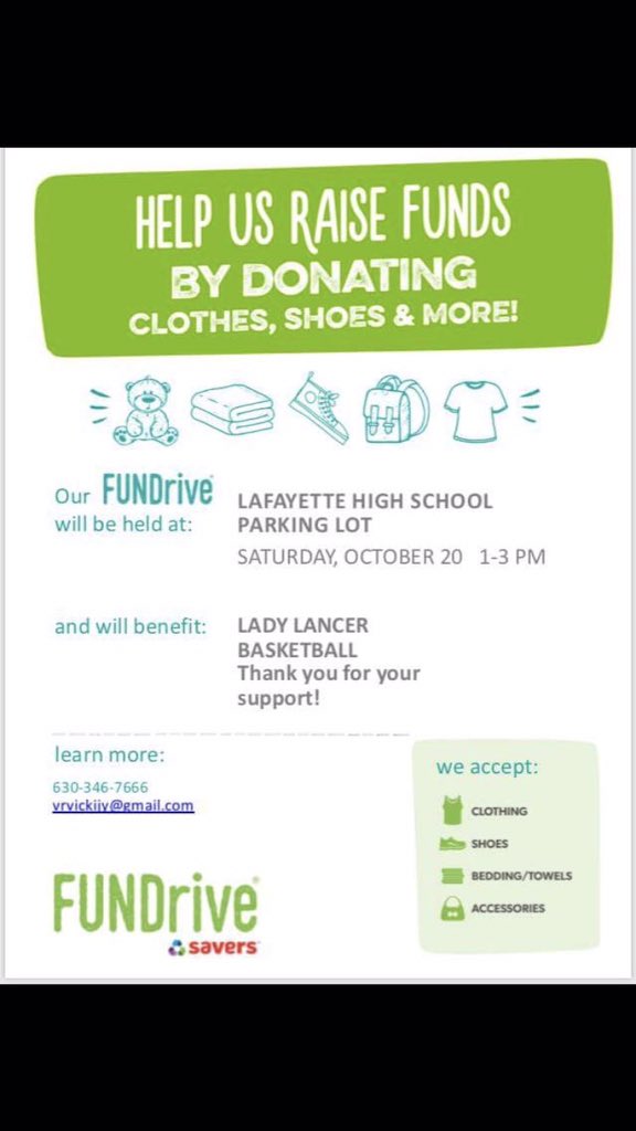 Lady Lancers 🏀  fans - help girls raise funds for 2018-2019 season TOMORROW!  Spread the word @tararobbe <a href="/sydnie_wolf/">Sydnie Wolf</a> <a href="/k_carp11/">Kayla Carpenter</a> @madisonechester <a href="/LHSHealthPE/">Denise Meyer</a> <a href="/CoachLewis_LHS/">Ashley Lewis</a> <a href="/thelancerfeed/">The Lancer Feed</a>  <a href="/LafayetteLancer/">Lafayette Lancers</a> <a href="/LHSLancerPrin/">LHS Principal</a> @LHS22Principal #ConnectedLancer