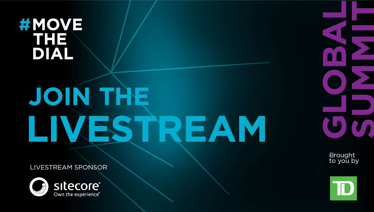joinmovethedial's tweet photo. Thanks to @Sitecore, we're thrilled to offer global access on Nov 7 to the #movethedialSummit! Keep up to date by signing up for our livestream link or hosting your own Viewing Party: https://t.co/AkQICCdj3f https://t.co/lAksr2OsQn
