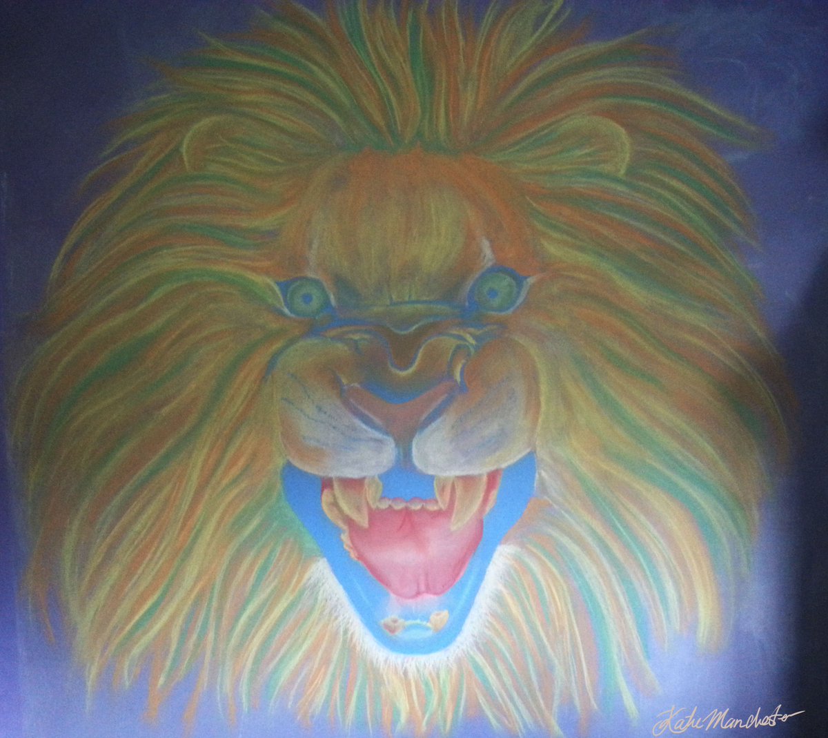 DemonArt93's tweet photo. #Art #Chalk #ChalkArt #Lion https://t.co/XjBw34NmV0