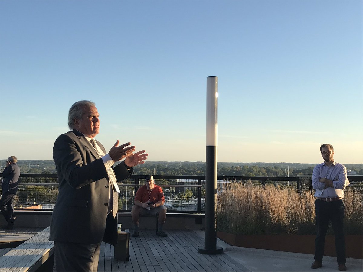 Great time tonight <a href="/bikewalknc/">BikeWalk NC</a> <a href="/NCBikeSummit/">NCBikeSummit</a> #ncbikesummit social on the <a href="/thedillonral/">The Dillon Raleigh</a> terrace hosted by <a href="/StewartInc/">Stewart</a>