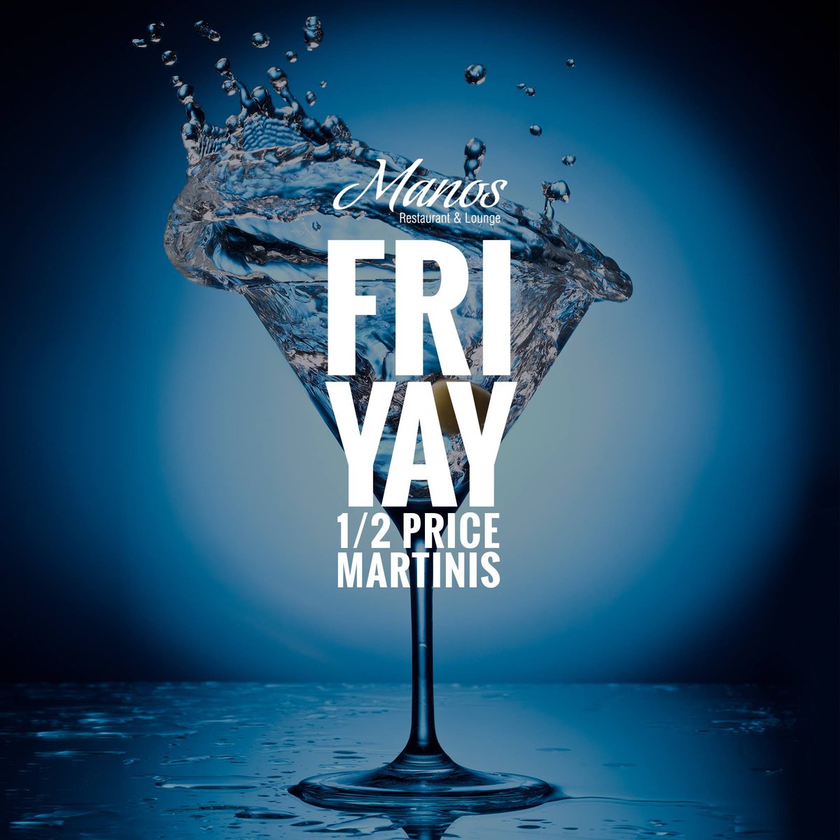 You heard it right. $5 double martinis after 5pm every Friday and Saturday.