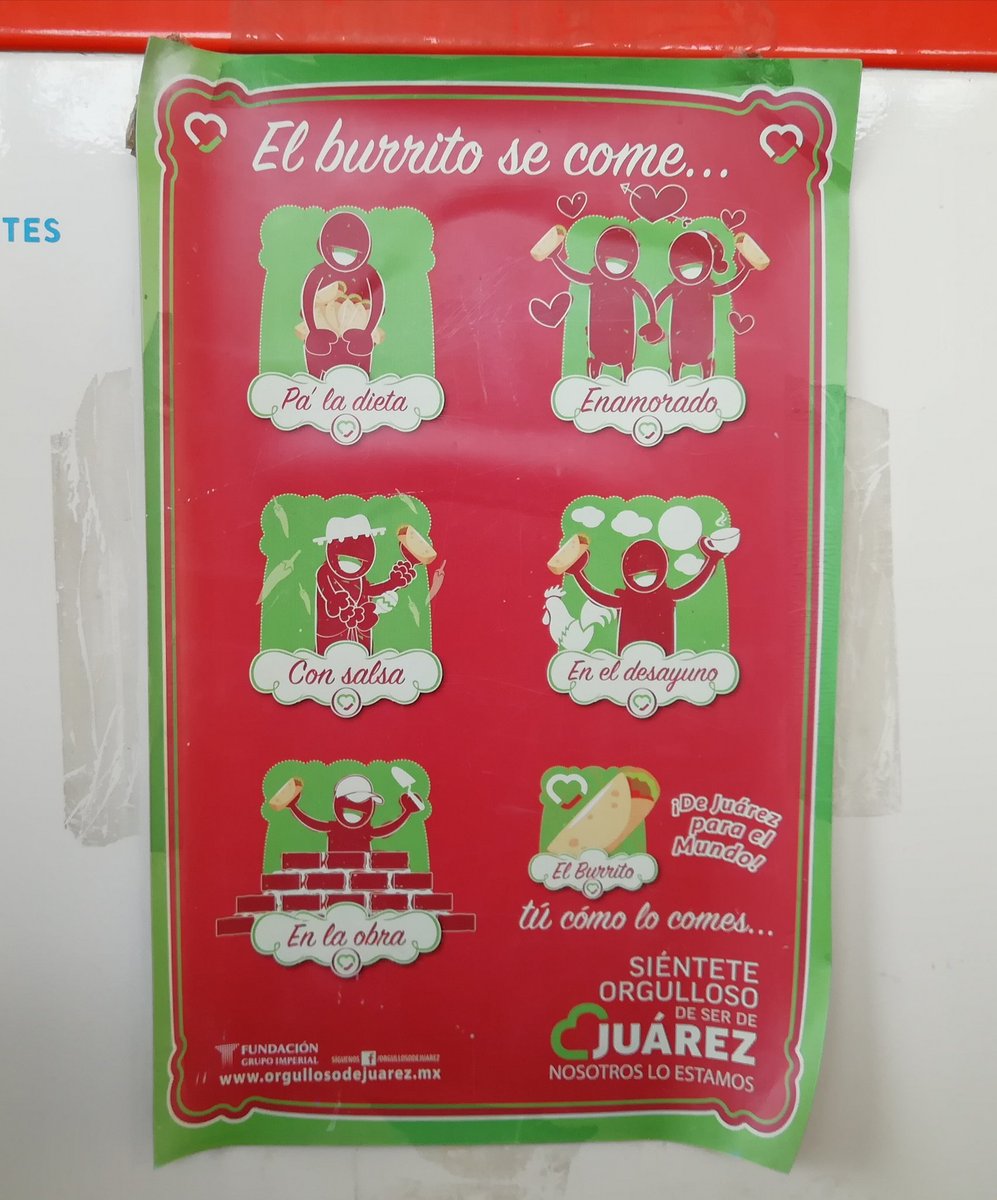 el_souvenir's tweet photo. Una comida típica en #CiudadJuárez son los burritos. El #foodtruck "Sarita" es uno de los más famosos en la ciudad. En 2019 cumplirá 50 años de tradición 😮 ¡Debes probar uno! @VisitaChihuahua @visitajuarez #OneRegionOneTable https://t.co/NuZqEmQKDV