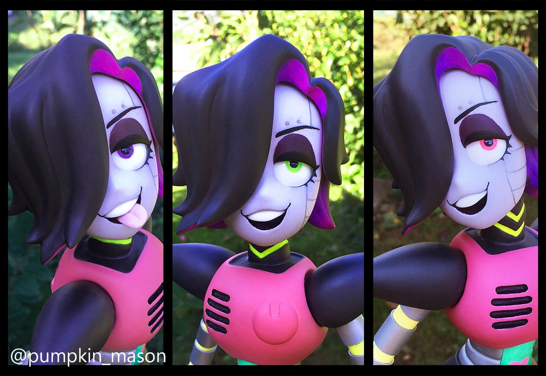 Pumpkin_Mason's tweet photo. Just made some new color eyeballs for Mettaton🤩 Any color suits him!

#Undertale #Mettaton #MTT #BJD #figure #メタトン https://t.co/OxfqubrmAv