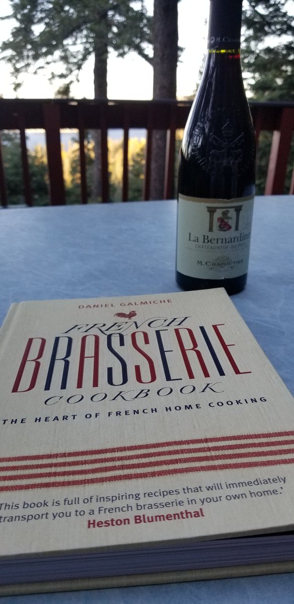 LAWineGal's tweet photo. What comes first, food pairing or wine pairing? In my case, the #wine! I'm planning a meal around the glorious @M_Chapoutier La Bernardine with a little help from the French Brasserie Cookbook. Any suggestions? #m_chapoutier #labernardine #grenache #foodie #chateauneufdupape https://t.co/8WN6aNCMED