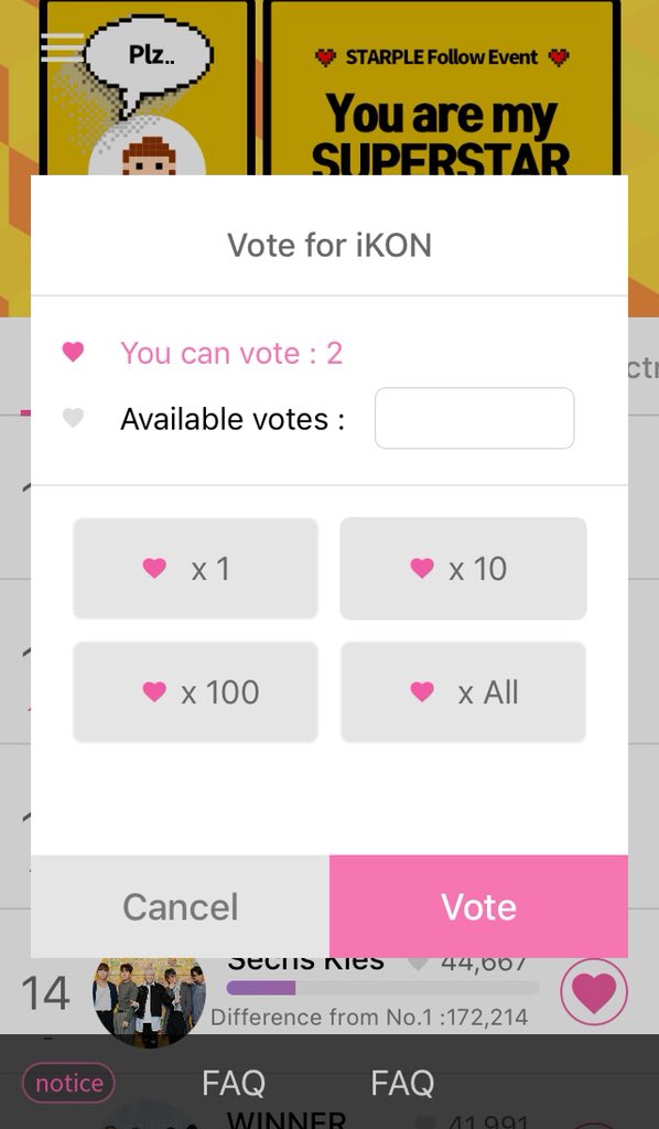 withiKON_PH's tweet photo. [🚨] We dropped from the Top 10! Please download the Starple app and vote for iKON on AAA. Only the Top 10 artists will proceed to the 2nd round of voting. The deadline of voting for this round is until 10/31 ONLY. 

Kaya ba natin, PH iKONICs? Kayang-kaya! 💪 #아이콘 #iKON https://t.co/8A8nw49hRi