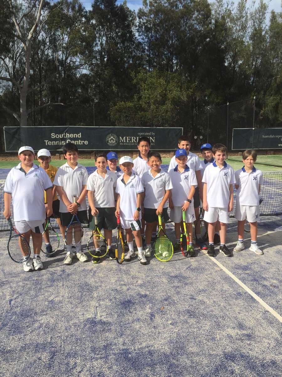 For the first time in close to 30 years, the <a href="/trinitygrammar/">Trinity Grammar School, Sydney</a> Preparatory School has entered a Tennis team into the IPSHA Comp. Today's first match was against <a href="/knoxgrammar/">Knox Grammar School</a>. It was a great mor ing of tennis. Thanks Meriden for allowing us to use your venue