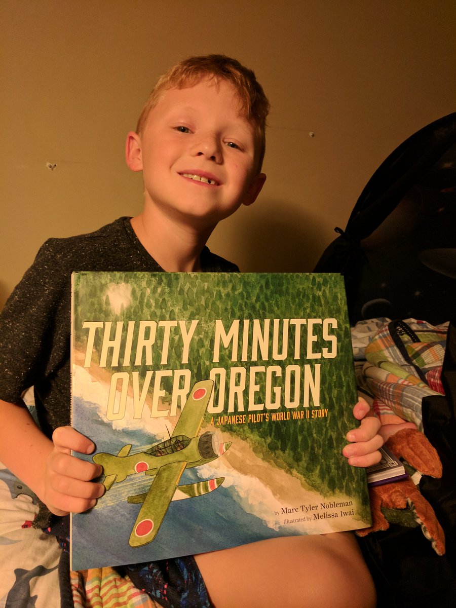cmg2's tweet photo. Thank you for signing your book "Thirty Minutes Over Oregon" for me today at #MASLMD18 @MarcTNobleman &amp; @meliwai! I love it! It's a cool WWII story with awesome pictures. https://t.co/04au1h9M3f