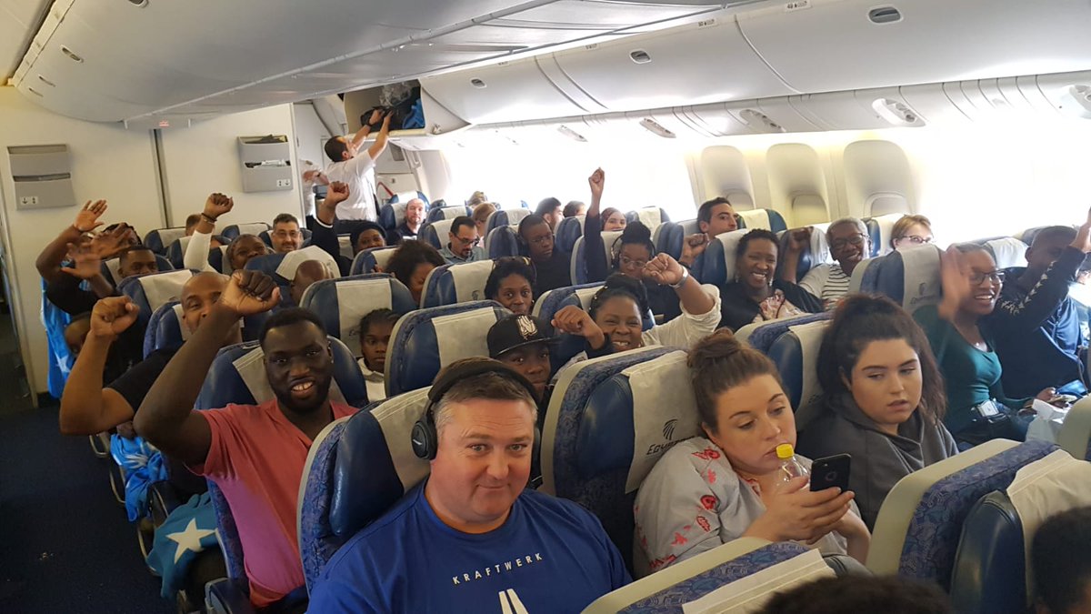 BlkHistStudies's tweet photo. Our Best of Egypt October 2018 group starting their journey with Black History Study Tours today with @egyptair on the 'Best of Egypt Tour'. Ten days of sun and sankofa! I know that will be having fun already. #BestOfEgyptTour #TimelessTours #Cario #EgyptAir #BlackHistoryMonth https://t.co/eKy4m44jUo
