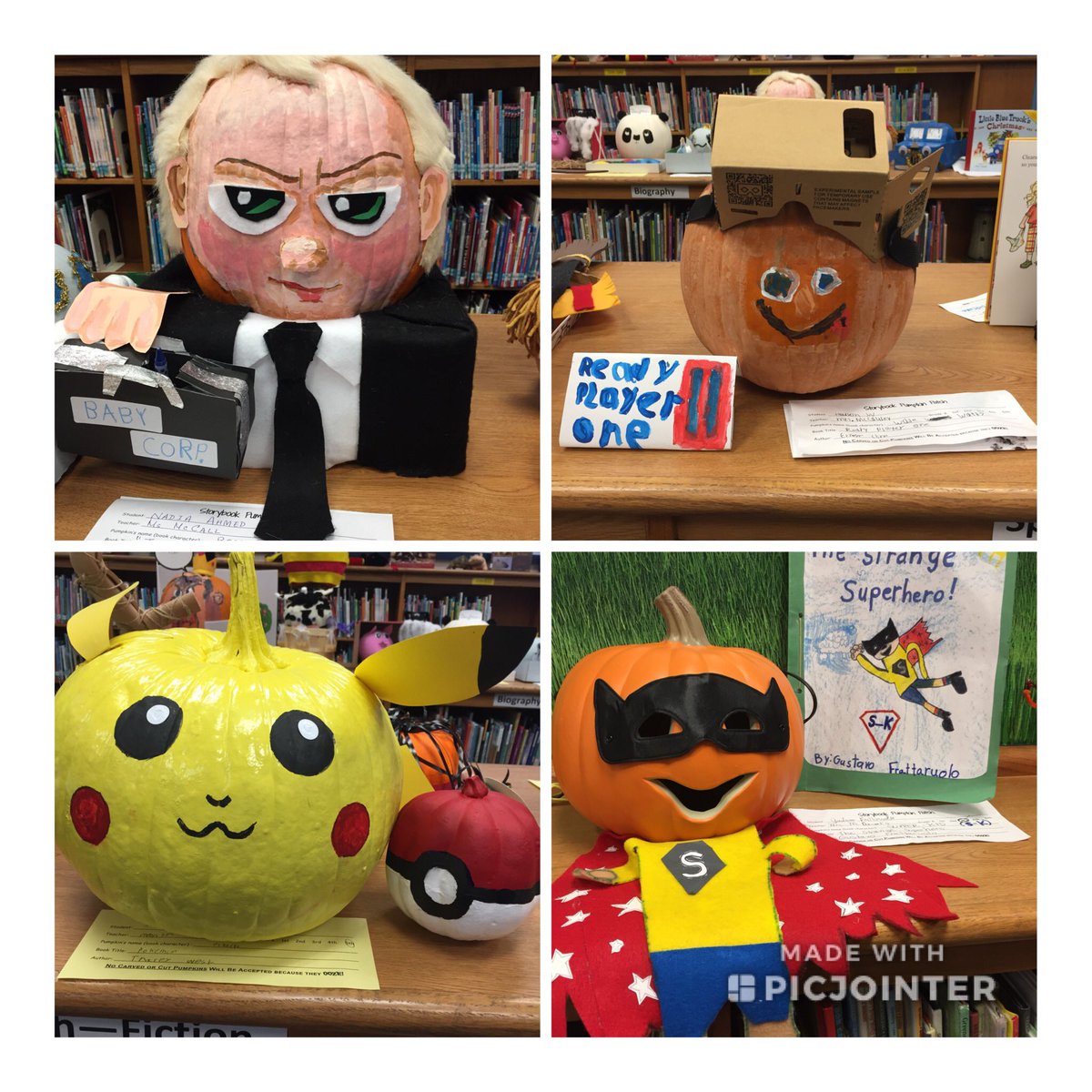 Library_PCE's tweet photo. Pumpkins everywhere @PecanCreek @dentonisdlib #DentonISDDelilvers #pcgrows #pcreads #pclearns https://t.co/ob2zyPdYF5