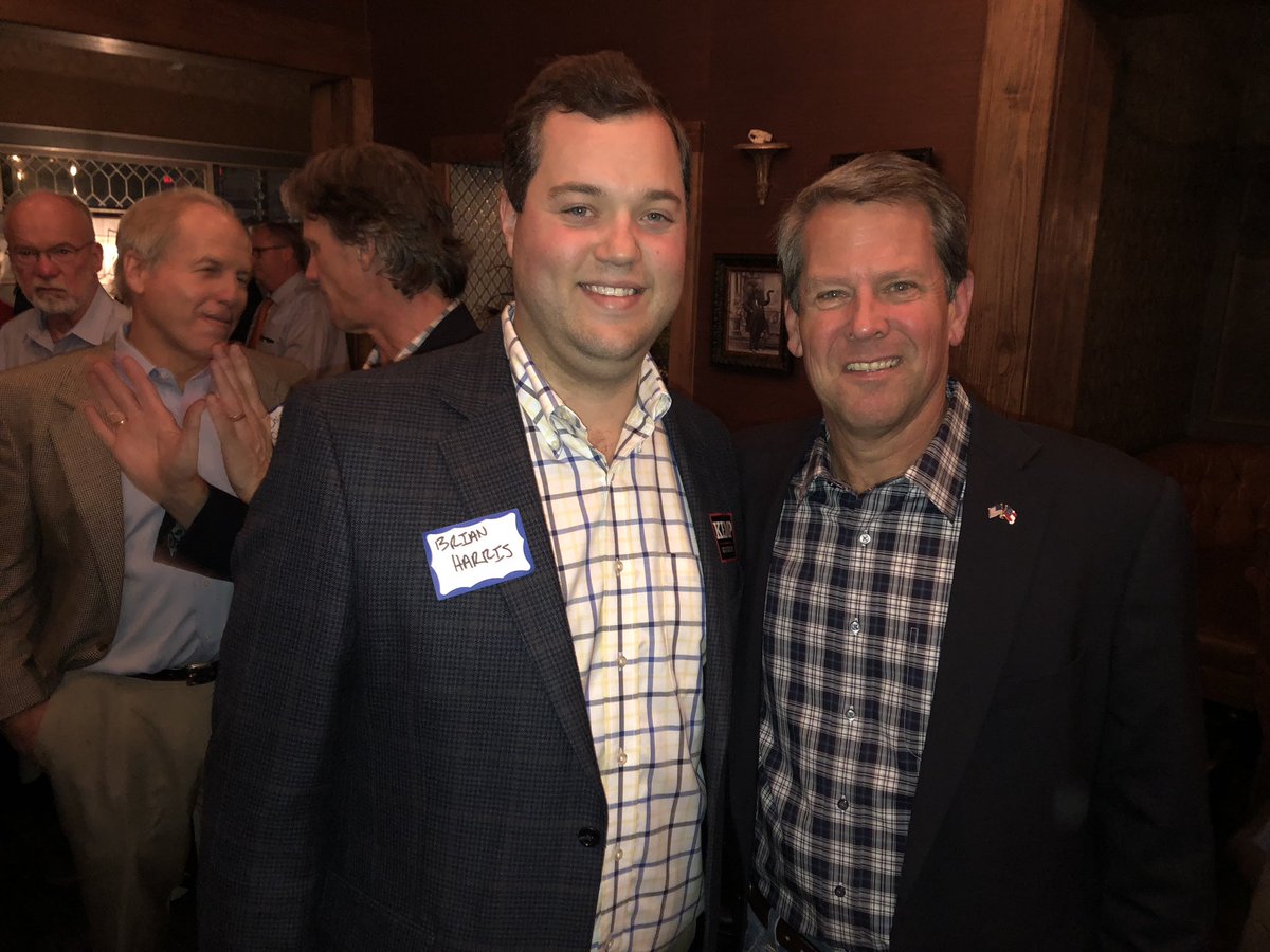 Choppin in Buckhead with the boss, @BrianKempGA tonight. We’re going to finish strong on Nov. 6th! #keepchoppin #TeamKemp