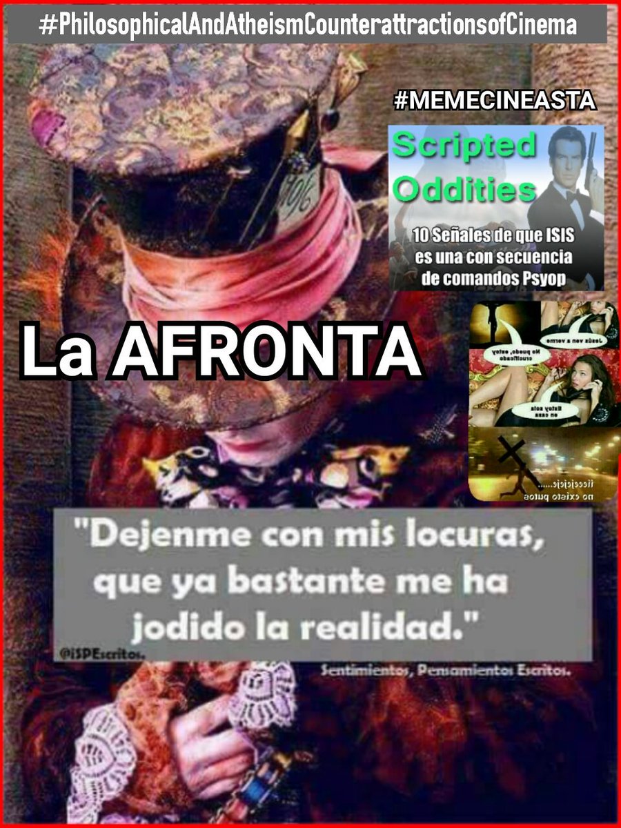 MemoriesMeme's tweet photo. La AFRONTA de los'DOS BANDIDO(machón):sigue reflexión #derivāre los'DOS BANDIDO': proyectando sus PLA'S;de un Brazil enemigo de los extranjeros.Atentos'atentas profesionales de el cine,mira! los borradores proposital infiltrados. #PublicidadMEMECineasta
https://t.co/NlH6Jb6iWg https://t.co/Nk6TWtruLt