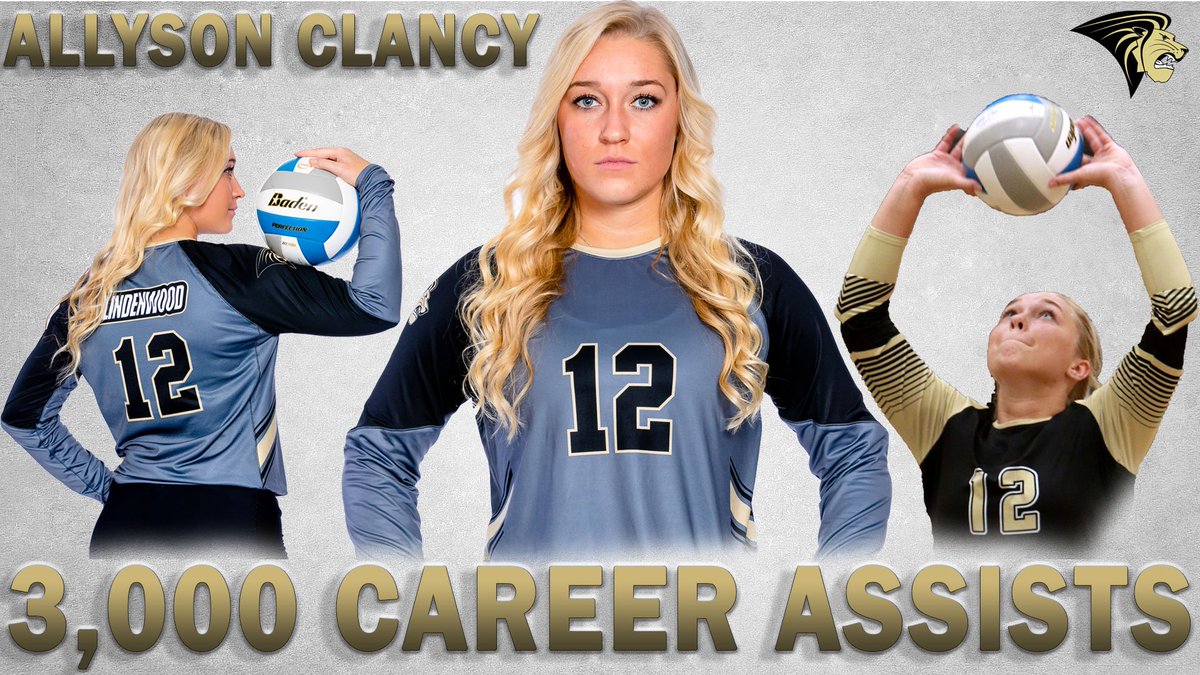 LU_Lions's tweet photo. Congrats to @LindenwoodWVB senior setter @AllysonClancy on her 3️⃣0️⃣0️⃣0️⃣ Career Assists!!! 🦁🔥🏐 #OneRoar
📖 - https://t.co/nrHS6PxqqD https://t.co/m4hS11u7Ku