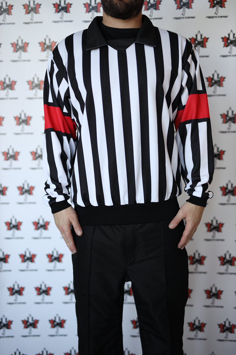 REFcore's tweet photo. Our jerseys will be available for purchase on Monday, October 22nd at 9am! We are proud to say they are 100% designed and made in Canada! #refcorejersey #refcore https://t.co/xPFd0veas8