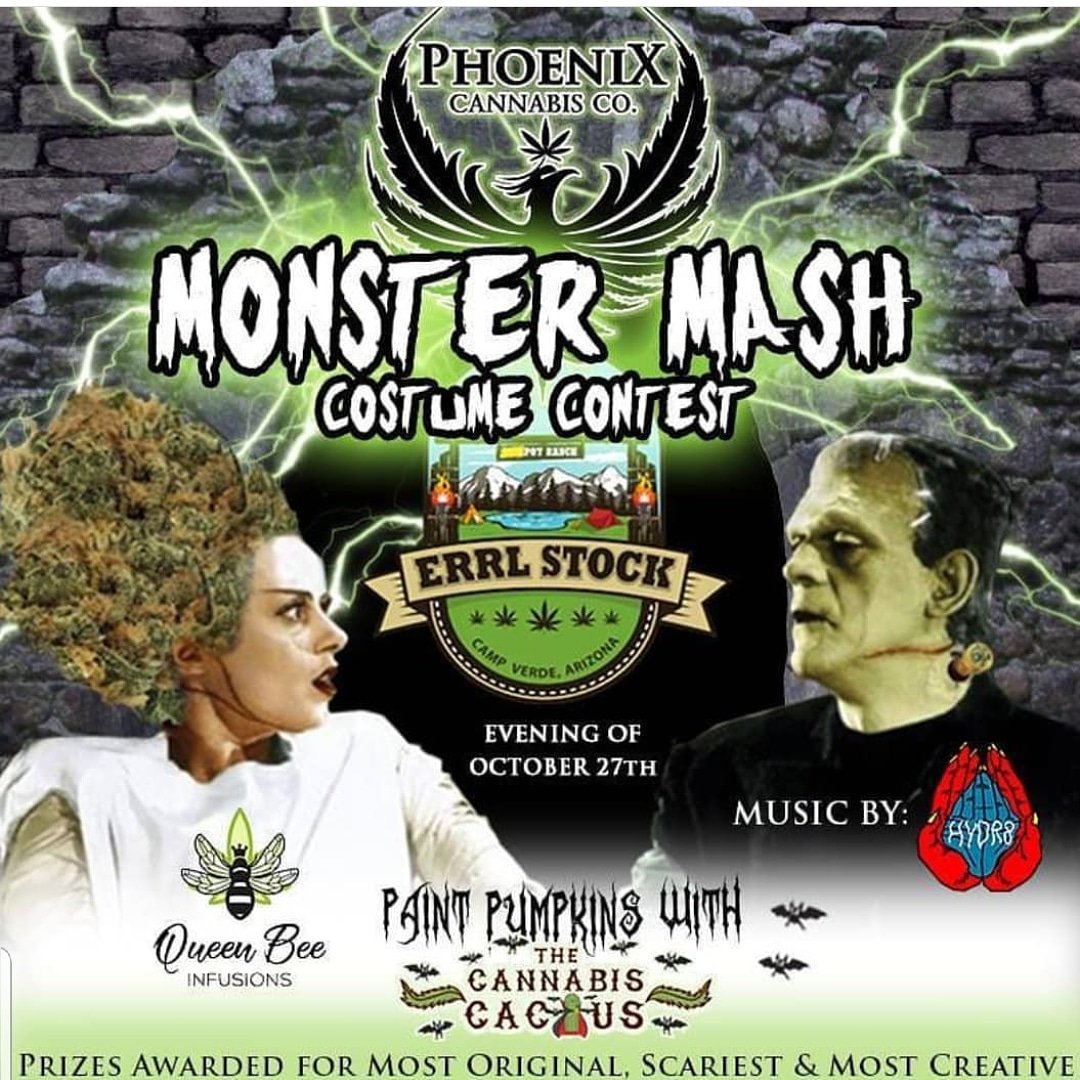 Make sure you got your best #costume ready for the @phoenixcannabisco #monstermash party at #ErrlStock!! 👻 Wer're going as the #southpark #superheros!! 😂 What is your costume for #camp??!?