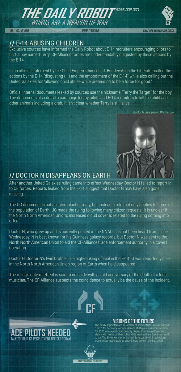 RobonewsR's tweet image. The first Daily Robot issue has made it across enemy lines #robocraft #robonewsrc