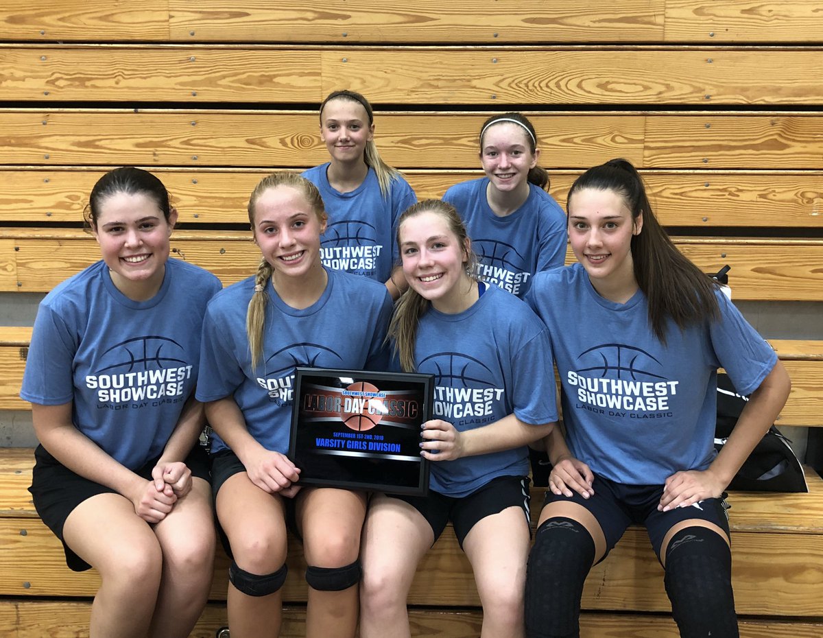 SpanishPhenom's tweet photo. Here we go! Last fall tourney before the Lady Pioneers start the HS Basketball season. Future so bright at Pinnacle, they will be handing out sunglasses at the entrance #PinnacleStrong https://t.co/BkuB3TBWwP