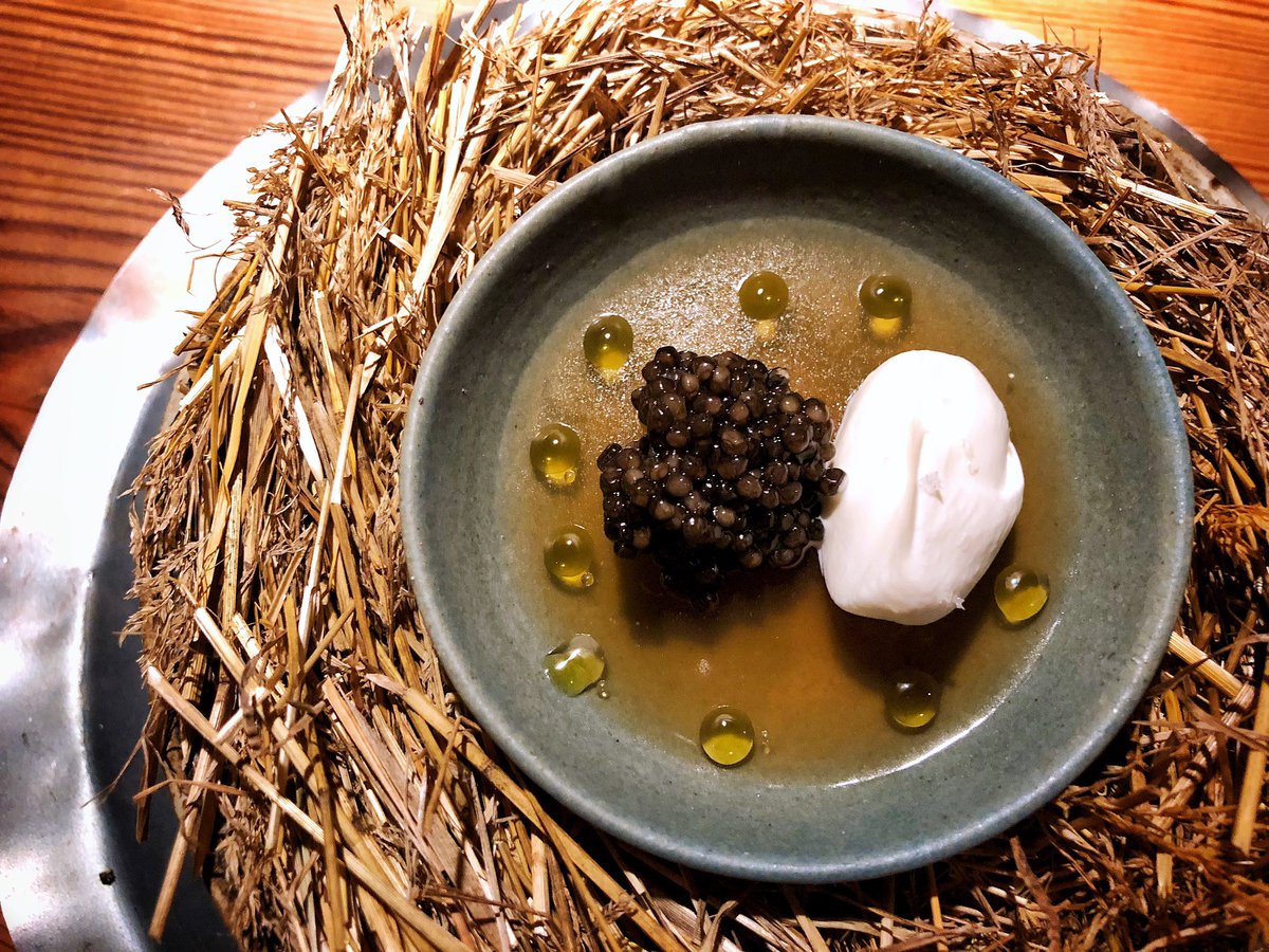 Chilled pheasant broth, caviar, whipped cream <a href="/nomacph/">restaurant noma</a> <a href="/ReneRedzepiNoma/">Rene Redzepi</a>