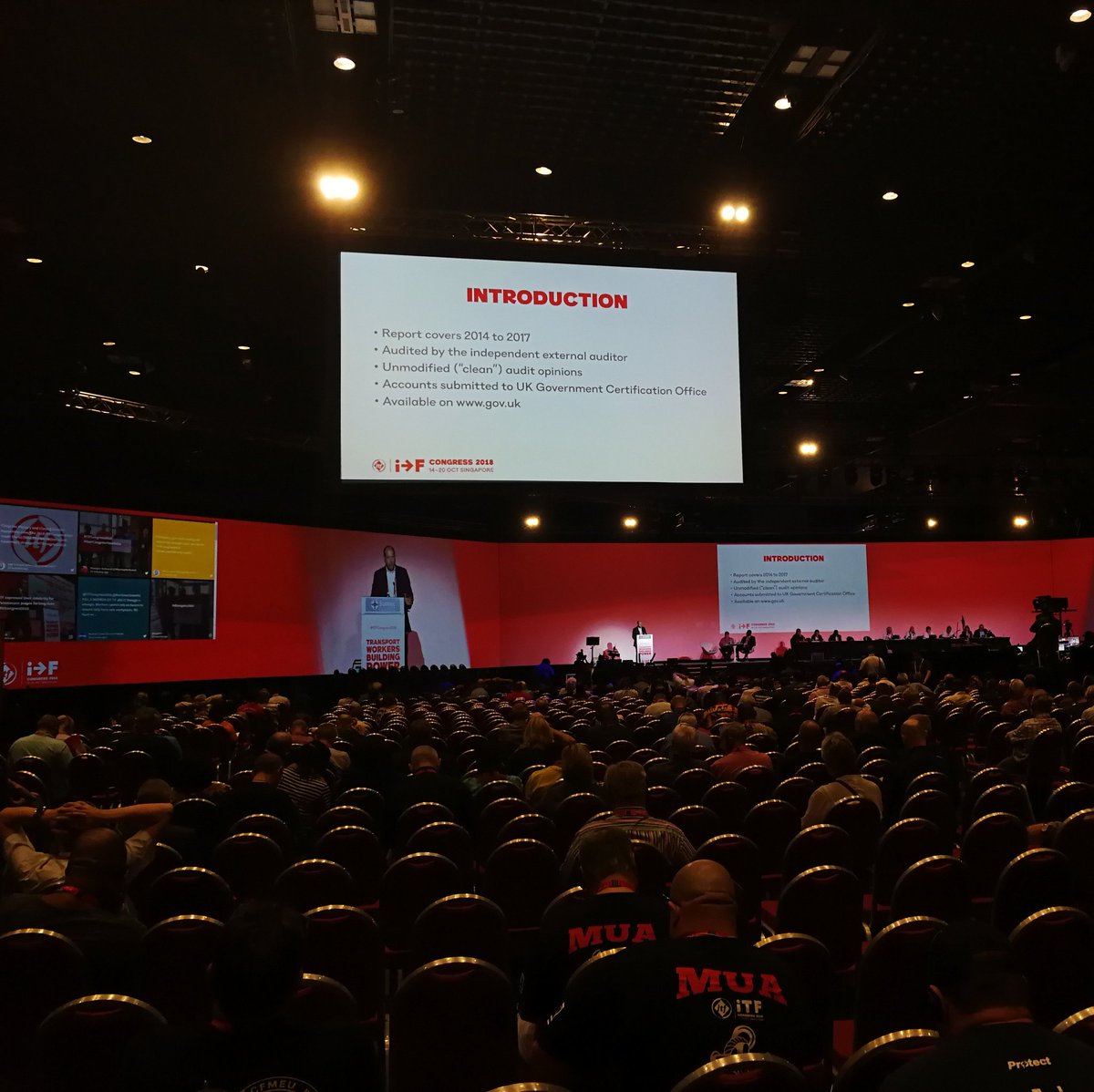 ACV_Maritime's tweet photo. @ITFCongress2018 Congress Plenary and Closing Session. The last day of a fruitful and inspiring week. It was good to meet with our existing networks and to establish new cooperations.
#YourCongressYourVoice #WeAreITF
@MTWTU_ITF @nautilusint @ELAsindikatua #amosup https://t.co/MuLQlE8oaX