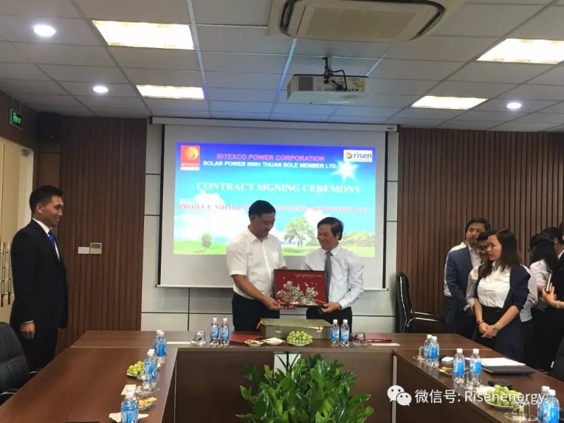 #RisenEnergy wins the bid of NHI HA 50MW project in Vietnam