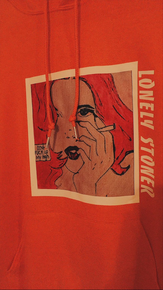 TheDelicateWay's tweet image. The “Don’t Fuck Up My High” Hoodie from the Lonely Stoner collection by dhc.