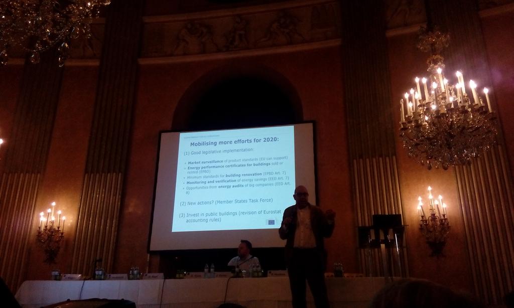 PHAustria's tweet photo. We need to mobilise our efforts on 2020 #energyefficiency targets says @PaulHHodson at #eufores https://t.co/tA2qLwQ4xU