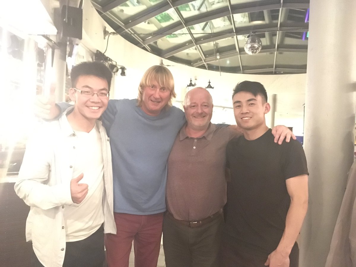 You travel through Europe.
Two Wing Tsun team members <a href="/DarrinChen94/">Darrin Chen</a> &amp; Kevin from Vancouver stop in Dresden, so that we can meet up.
And we meet ... Sifu <a href="/PeterThietje/">Peter Thietje</a> 
What a heartfelt hello, lots of hugs after 25 years.
#wingtsun #ewto #wingchun