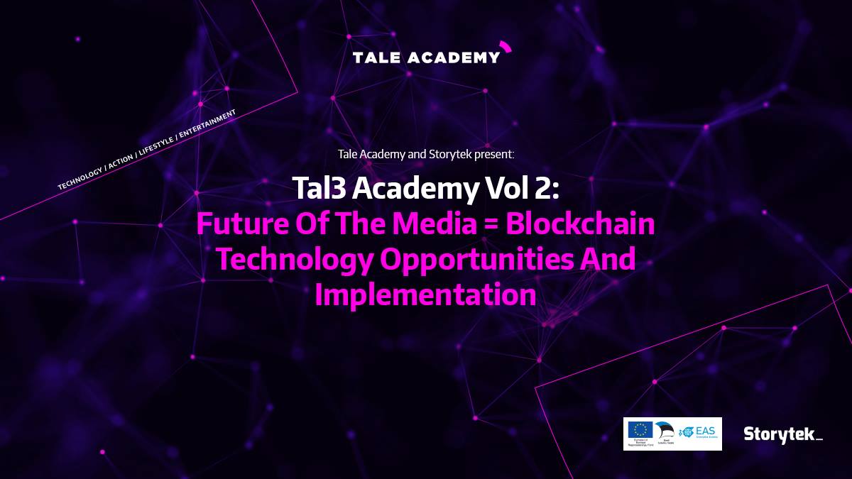 Tale Academy: Future of Media Business = Blockchain Technology opportunities &amp; implementation. 24th Oct, Tallinn. A lot of buzz, unanswered questions - what is BC and how can it be applied successfully in the media, entertainment and creative industries? zurl.co/Zeb7