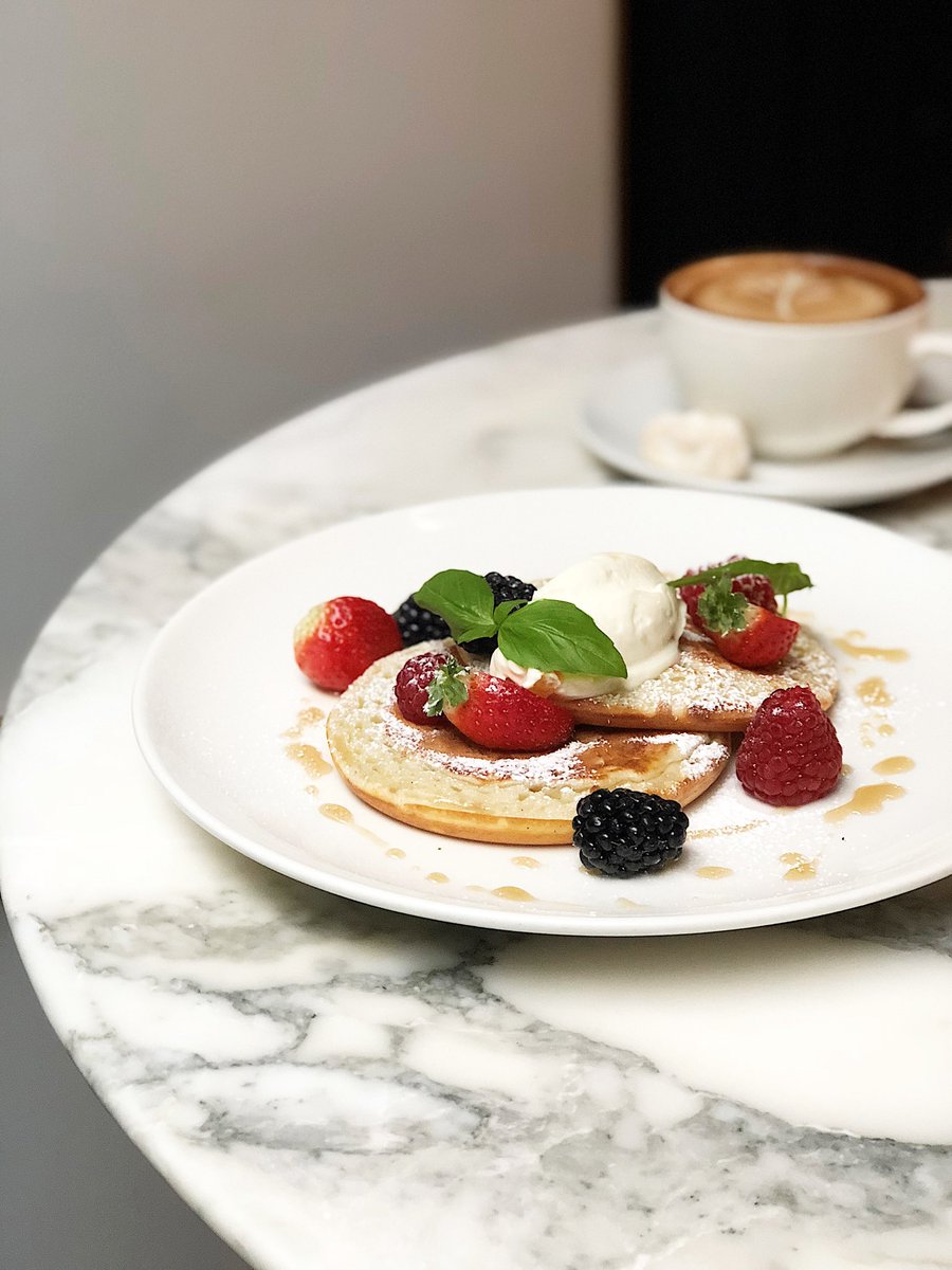 Pancakes, orange mascarpone, fresh berries &amp; maple syrup. Add bacon if Friday night got out of hand 🥞🥓
 
#Marylebone #PortmanVillage #SeymourPlace #Mayfair #LondonFood #LondonRestaurants #LondonBreakfast #LondonEats #LondonCoffee #BernardisLondon #LondonBrunch #TimeOutLondon