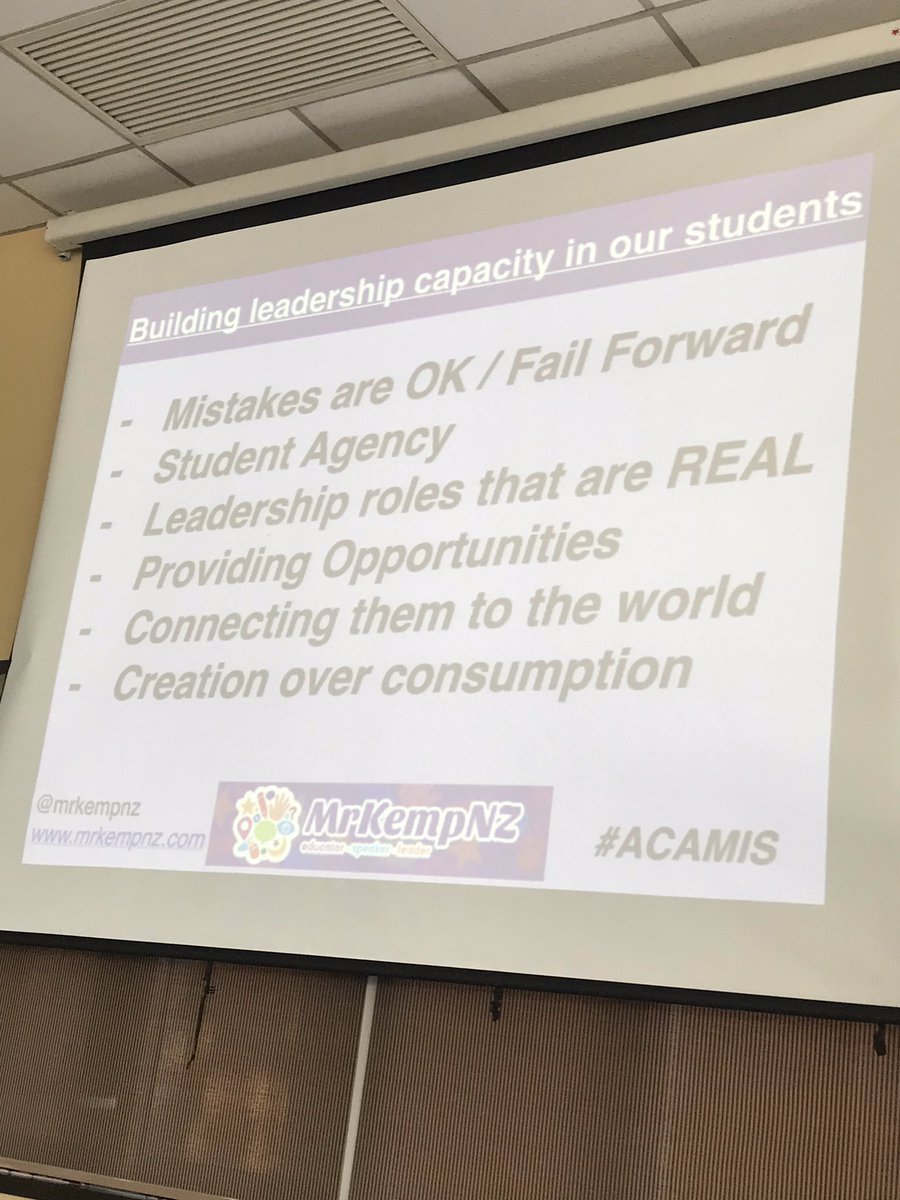 Sage advice for empowering digital LEADERS! #ACAMIS <a href="/mrkempnz/">Craig Kemp</a>