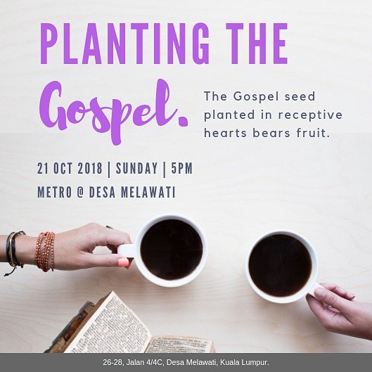CampusAction's tweet photo. HAPPENING TOMORROW: Pastor Caleb will be preaching a sermon entitled ' Planting The Gospel'.  Bring a friend along with you! 😃 https://t.co/XIYpHZh1wq