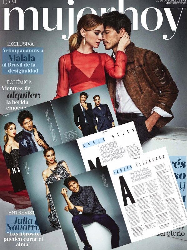 AVS_FanPage's tweet image. OUT NOW!! 💥

Andrés Velencoso and Marta Hazas in Mujer Hoy 20th October Issue.
Photography by Mario Sierra. 
#VelvetColeccion #Irresistible #CoverIssue