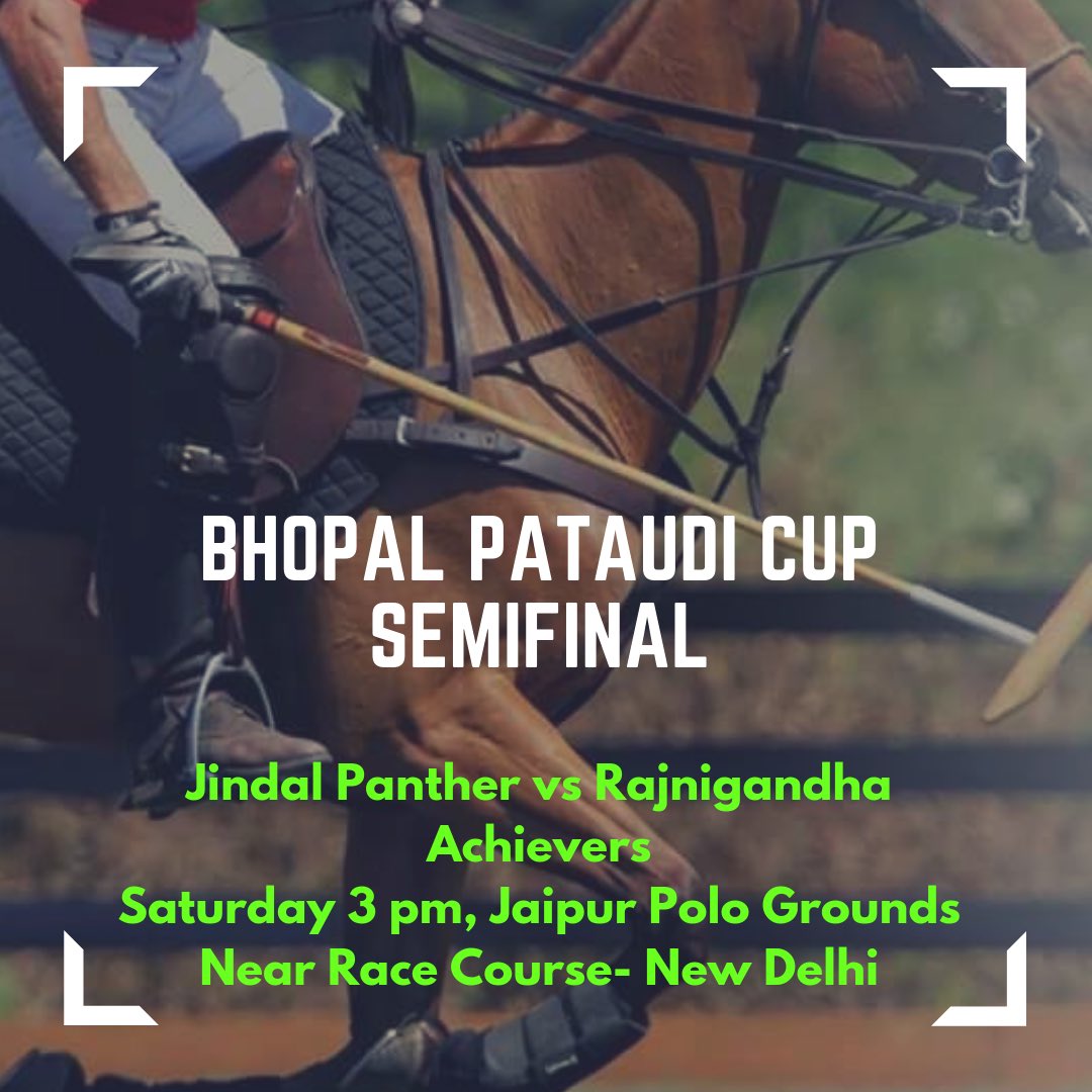 Naveen Jindal (@mpnaveenjindal) on Twitter photo Good morning friends. We <a href="/JindalPanther/">Jindal Panther</a> team will play the semifinals of the Bhopal Pataudi Cup #Polo vs Rajnigandha Achievers 3pm onwards today. Everyone is invited to watch the game. Join us Good morning friends. We <a href="/JindalPanther/">Jindal Panther</a> team will play the semifinals of the Bhopal Pataudi Cup #Polo vs Rajnigandha Achievers 3pm onwards today. Everyone is invited to watch the game. Join us
