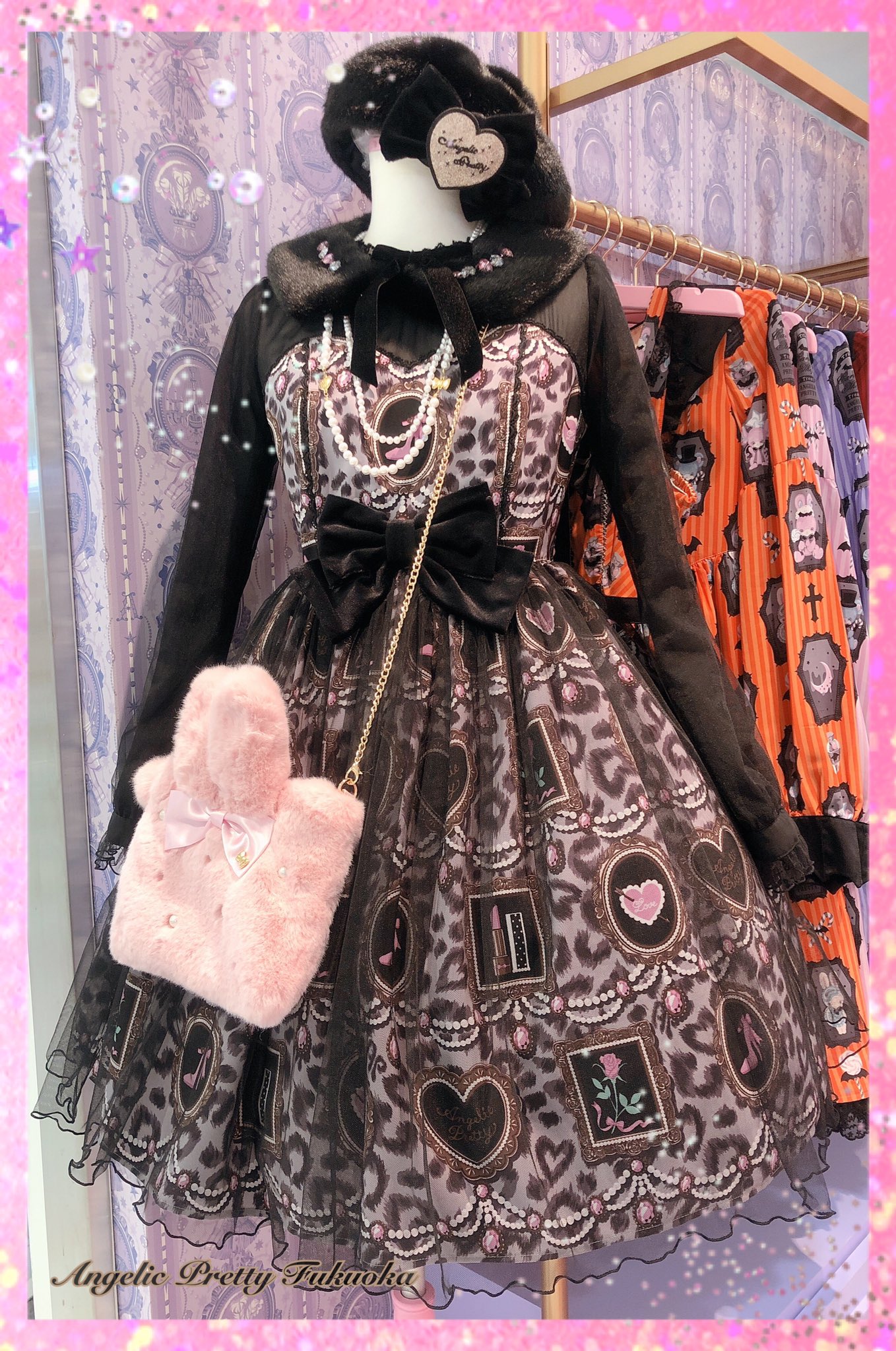 Angelic Pretty Girly Leopard ジャンパースカート Girly Leopard JSK by Angelic Pretty