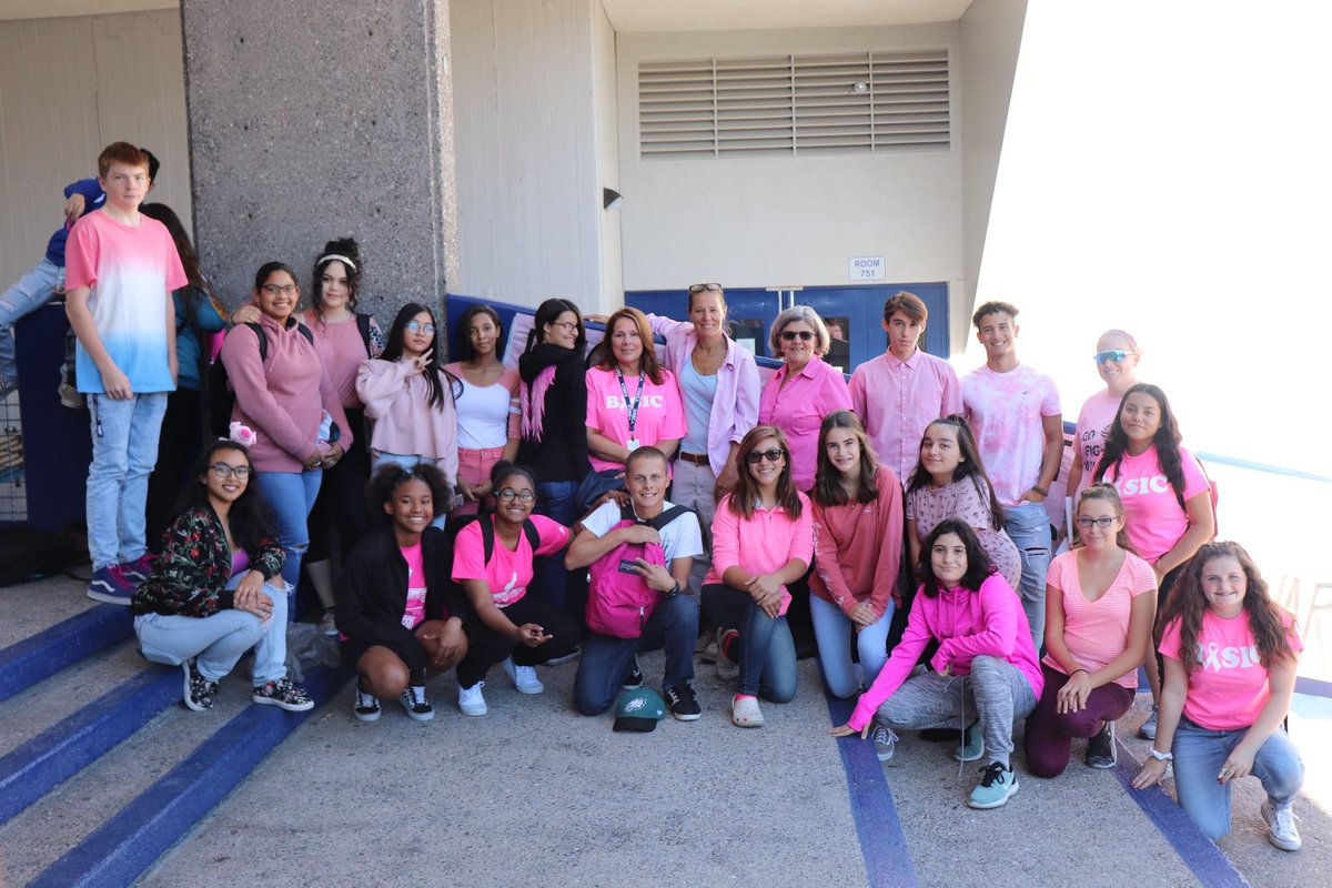 bhsdeca46's tweet photo. Thank you everyone for the support this week and for wearing pink today in honor of Breast Cancer Awareness!! https://t.co/93viVRtFlt