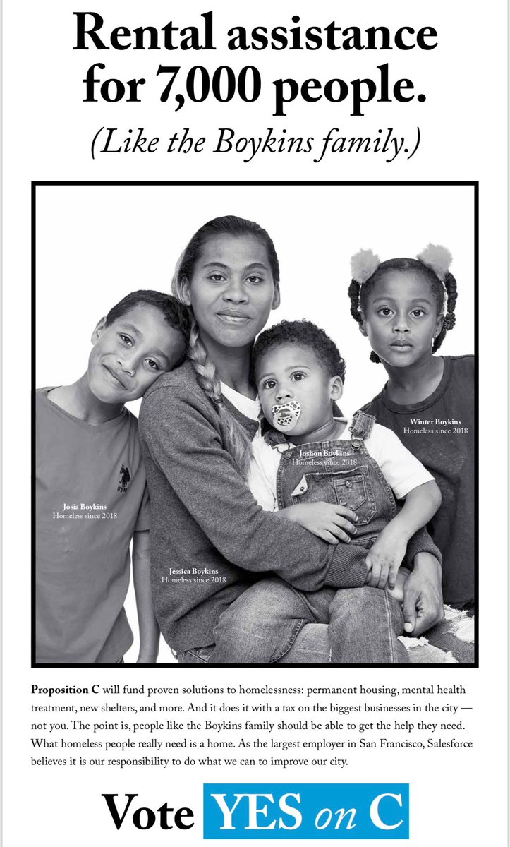 Rental assistance for 7,000 people.
(Like the Boykins family.). 
Vote Yes on C.
