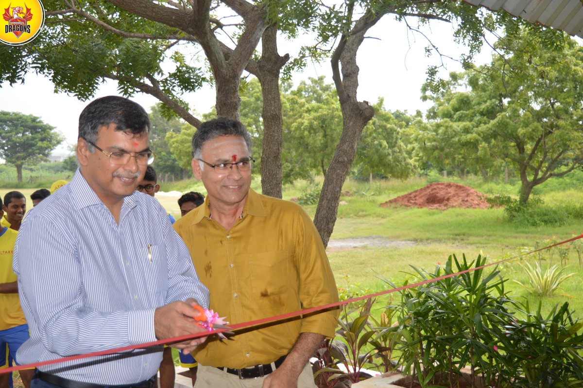 DindigulDragons's tweet photo. TAKE Solutions inaugurated the TAKE Pavilion at VB Nest Cricket Ground in Pudupakkam yesterday #IdhuNeruppuda 🔥 https://t.co/YbSQlZnlZD