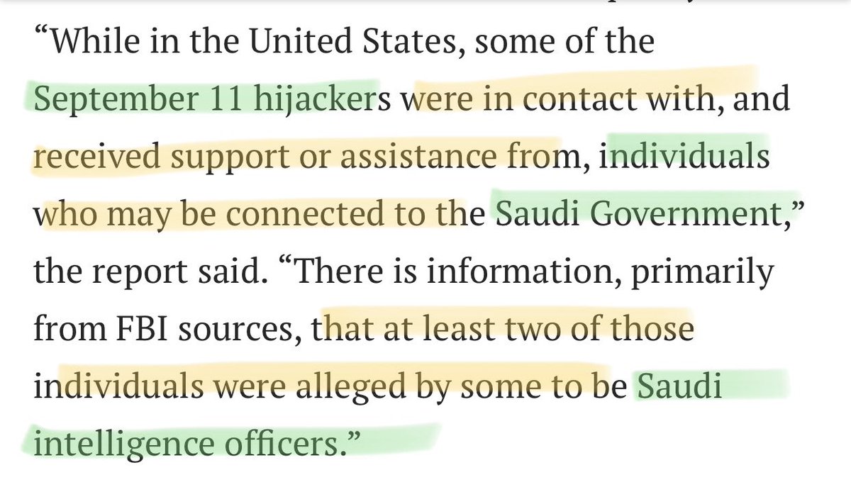 BOOM it is entirely likely that the Saudi’s that lived on the 45th floor of Trump Tower under the auspices of diplomatic UN work were part of the 9/11 plot and left the US on the secret flights 2 days after the 9/11 attacks