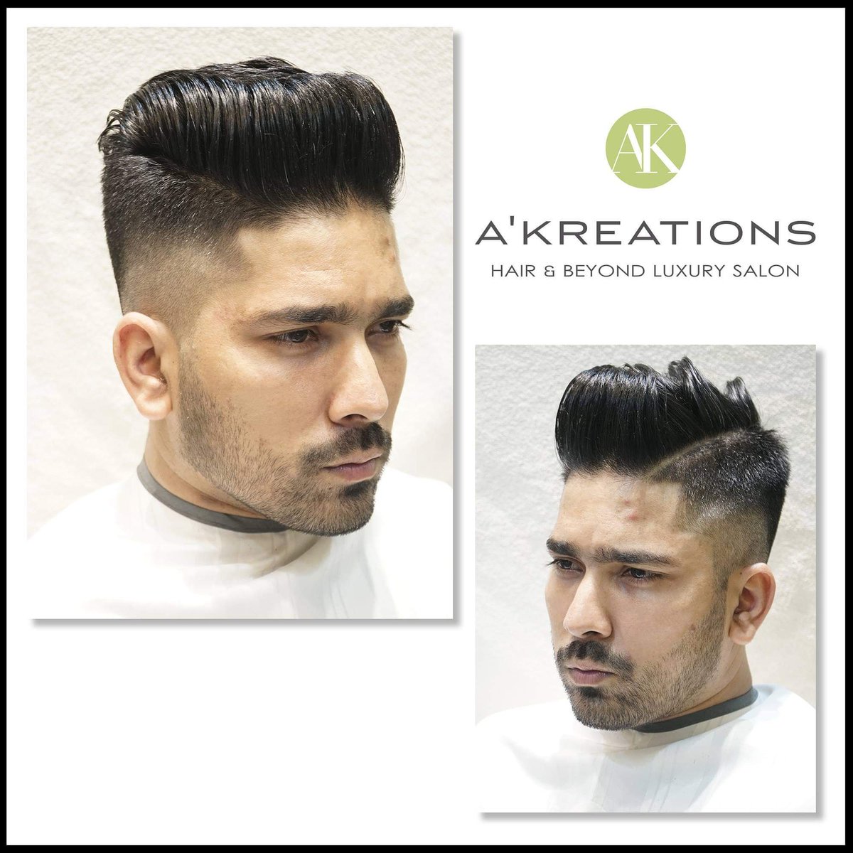 A Kreations On Twitter Faded Haircut With Quff Push Back
