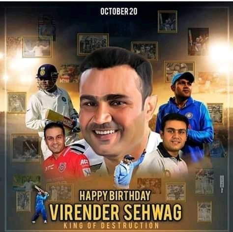 Happy birthday world best king opener. Sultan ke multan India ka saan maan virender sehwag           