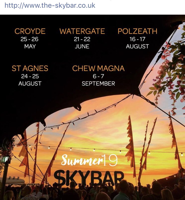 Ok folks, tickets live for @the_skybar  2019 !!! Good luck !! #apressurf #skybar #visitcroyde #lovenorthdevon #visitnorthdevon