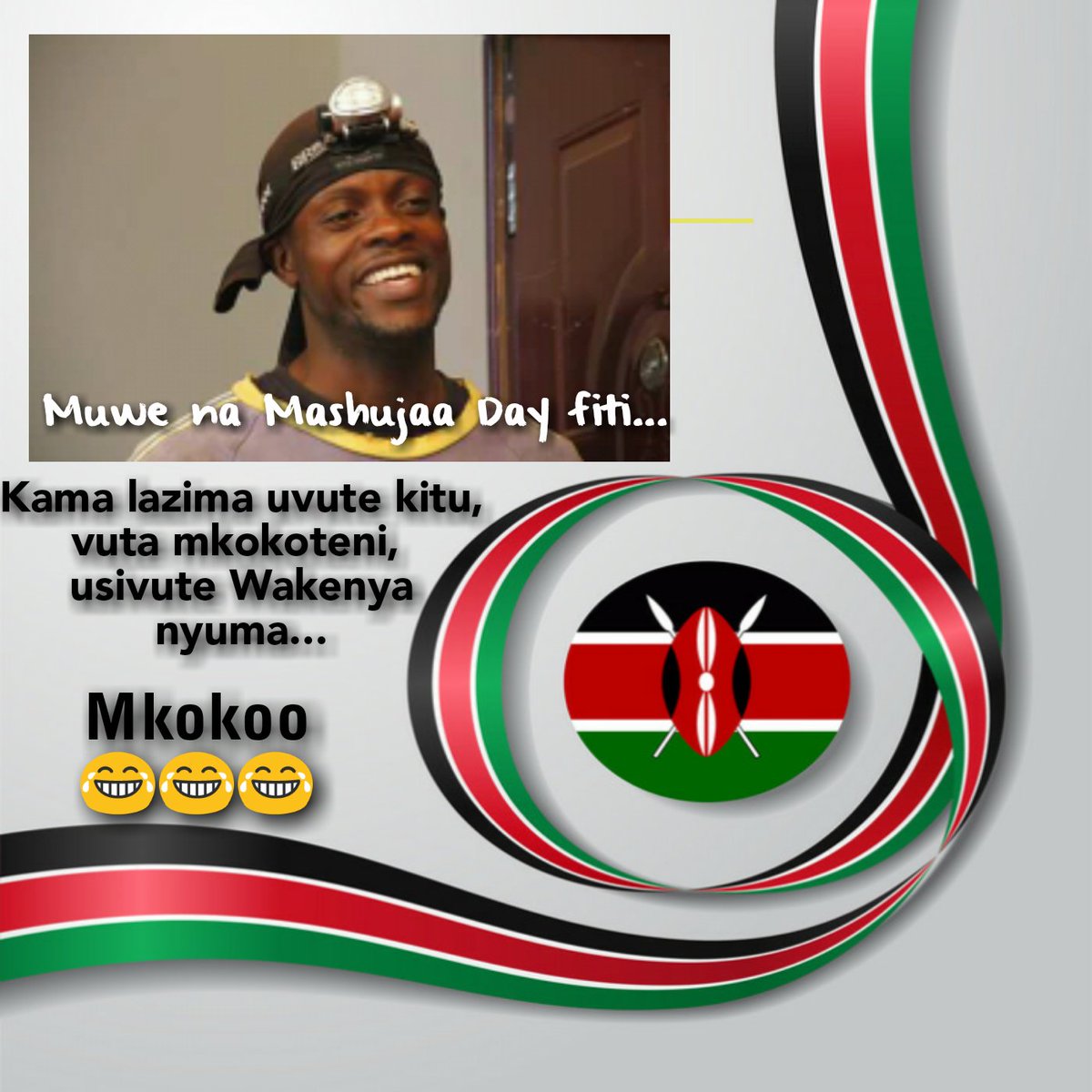 Mkokoo2's tweet photo. #NaweKilaWakati
#MashujaaDay2018 
#MashujaaNaKOTLoyals 
#ChurchillShowNakuru 
#KenyaMbele https://t.co/WMOk7huhDQ
