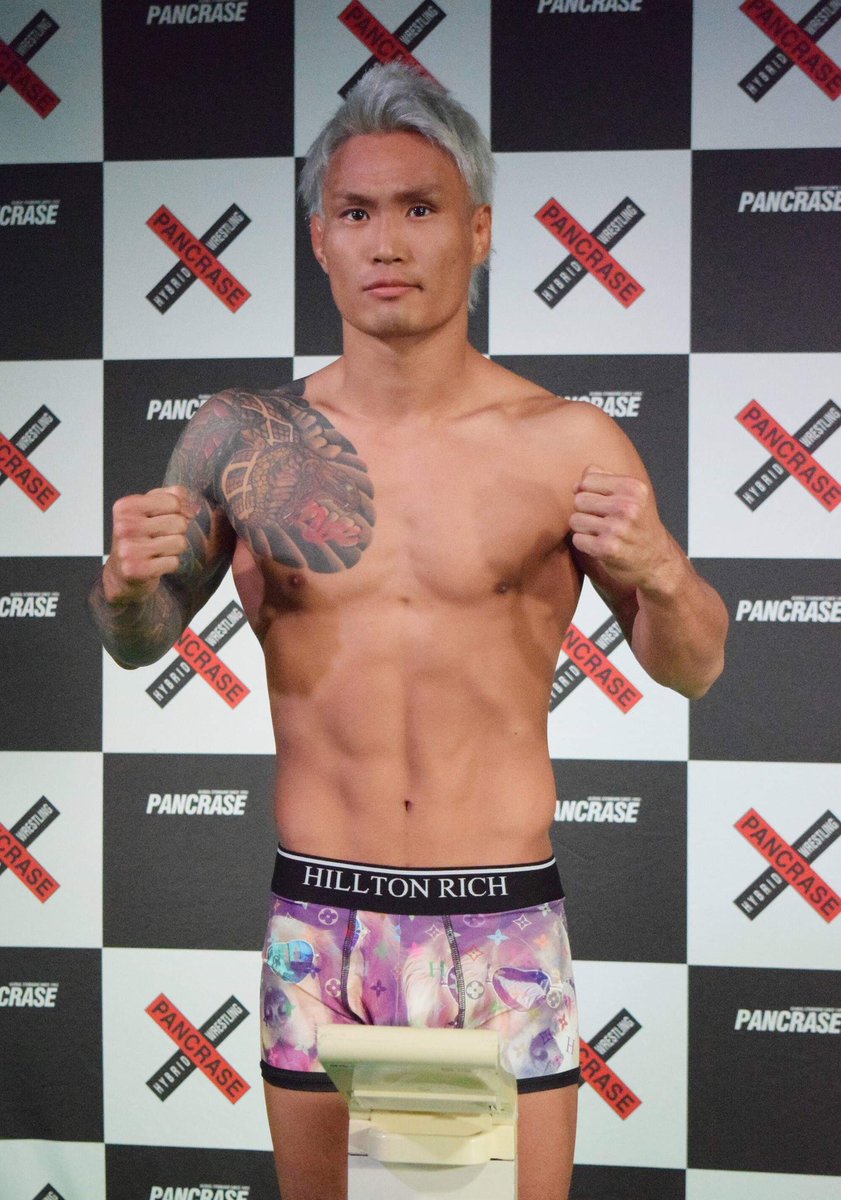 金太郎選手、計量後のコメント 「体調はバッチリ！ヤマニハ選手は寝技