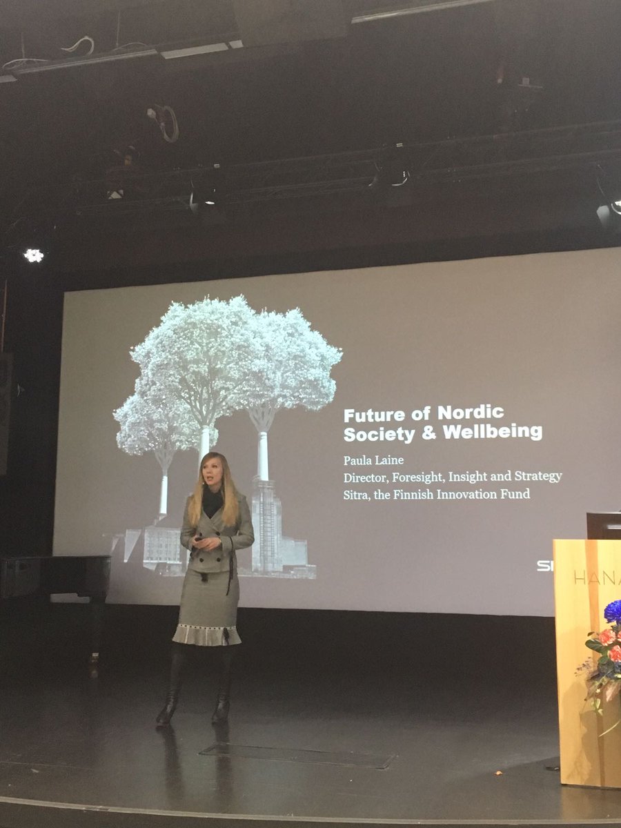 Six megatrends shape the future of the Nordic societies:
- Planetary boundaries
- Technology
- Geopolitics
- Work = income?
- Growth = progress?
- Democracy = participation?
<a href="/paula_laine/">Paula wanielli Laine</a> <a href="/SitraFund/">Sitra</a> #nordicsummit