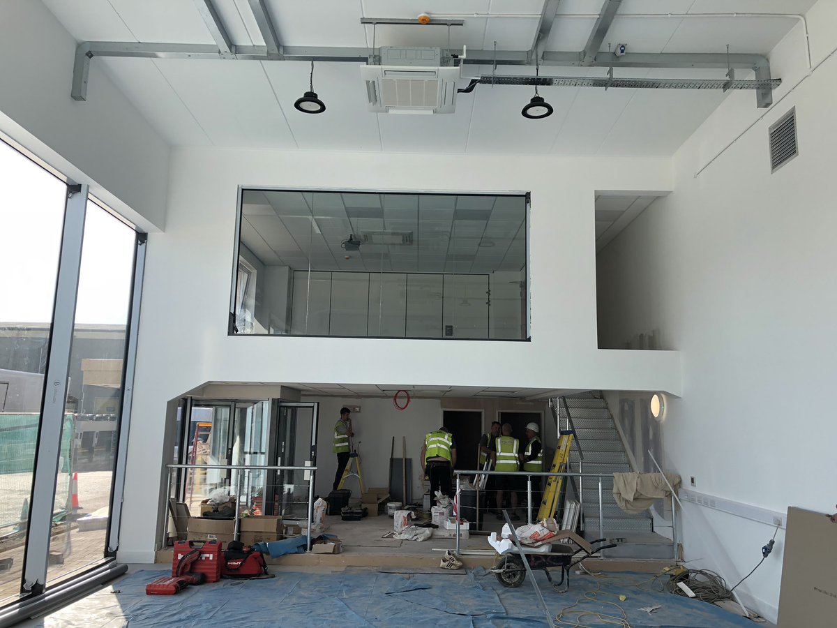 KWS_LTD's tweet photo. The new extension for Gregory’s Distribution in #cullompton &amp; it’s been great working with @DevonContractor. The new Metal Stud #partitions &amp; @ArmstrongCeilin Suspended #ceilings look great! #interiors #drylining https://t.co/oU8RkT5n8a