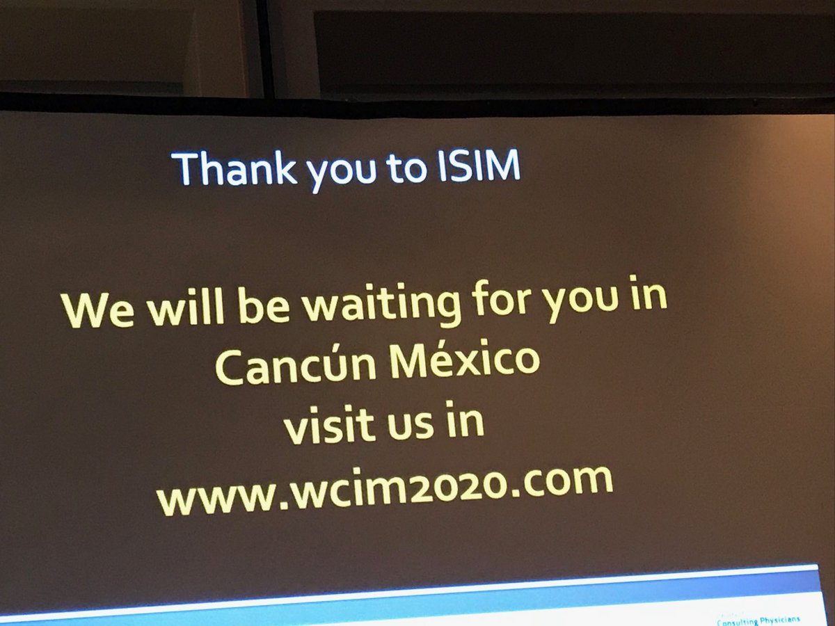 anamarialopezmd's tweet photo. The next World Congress in Internal Medicine: Cancun 2020! #WCIM2018 ⁦@ACPinternists⁩ https://t.co/qGDnQ8Sbw2